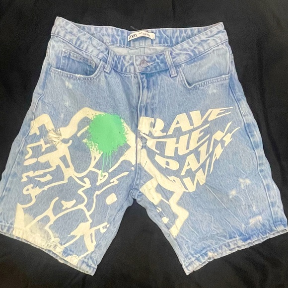 Zara Other - Denim skater jorts